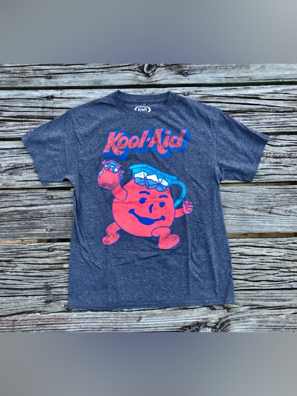 2/$10 Boys XXL 18 KRAFT Kool Aid Man Logo Icon Graphic Tee Short Sleeve Tshirt